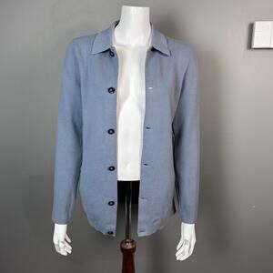 Autograph sweater cardigan women’s XS gray button preppy collar academia Supima